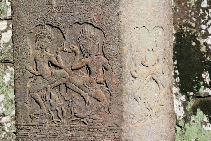 Pilastro samsaras su Bayon Angkor Thom, Angkor, Cambogia