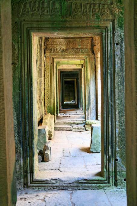 Gopura Bayon Angkor Thom, Angkor, Cambogia