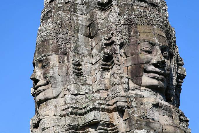 Tour a 4 facce Bayon Angkor Thom, Angkor, Cambogia