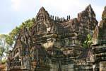 Esterno facciata di un gopura, di Banteay Samre, Cambogia.