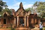 Gopura del secondo recinto, Banteay Srei, Cambogia.