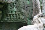 Dettaglio buddista, Ta Prohm, Cambogia.