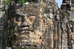 Potere reale su una delle porte di Angkor Thom, Cambogia.