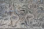 Kaurava contro i Pandava, fresco, battaglia di Kurukshetra, Angkor Wat, Cambogia.