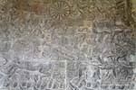 Archer nel suo carro in battaglia, fresco, Angkor Wat, Cambogia.