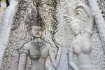 Ninfe celesti tentazione di sorridere, Angkor Wat, Cambogia.