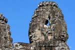 Tour idoli Bayon Angkor Thom, Cambogia.