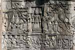 Adorazione bramino Bayon, Angkor Thom, Cambogia.