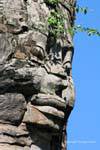Close-up in cima al padre di Jayavarman VII, il Bayon Angkor Thom, Cambogia.