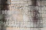 Jayavarman VII galleria sollievo nord Bayon, Angkor Thom, Cambogia.