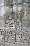 Sollievo Offrendo galleria Bayon Angkor Thom, Cambogia.