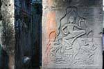 Ballerini con loto Bayon Angkor Thom, Cambogia.