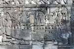 Battaglia navale tra Cham e Khmer Bayon Angkor Thom, Cambogia.
