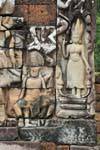 Devata del pilastro angolo, Terrazza del Re lebbroso, Angkor Thom, Cambogia.