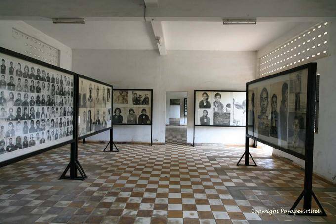 Galleria delle vittime della Angkar, Genocide Museum, Phnom Penh - Cambogia