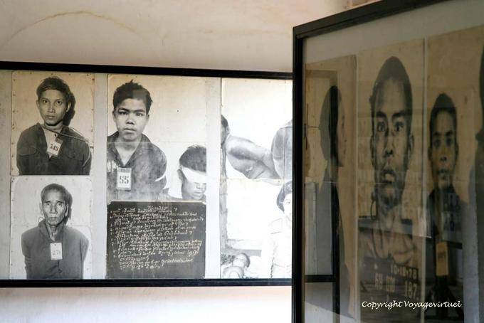 I presunti oppositori del regime Khmer Rouge imprigionati a Tuol Sleng, Phnom Penh - Cambogia