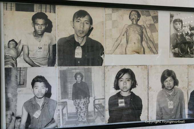 Al rilascio del campo S-21, vi erano sette sopravvissuti, Genocide Museum, Phnom Penh - Cambogia
