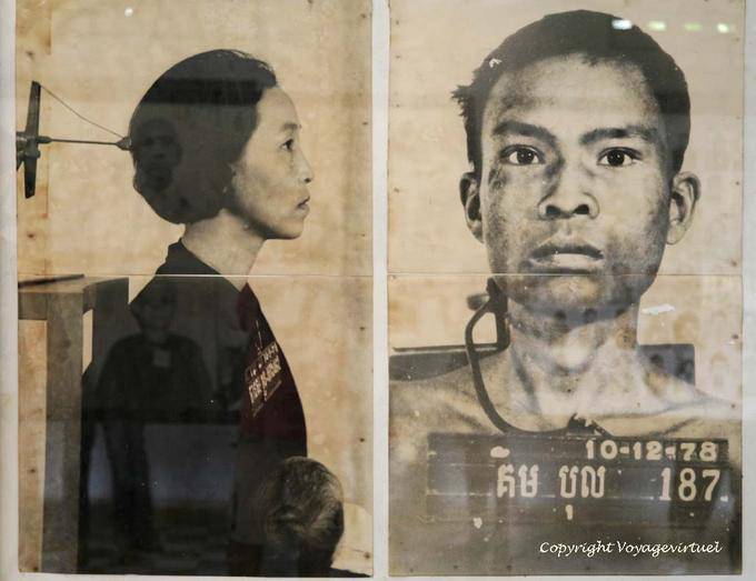 I torturatori hanno fotografato con cura i prigionieri al loro arrivo, Tuol Sleng, Phnom Penh - Cambogia