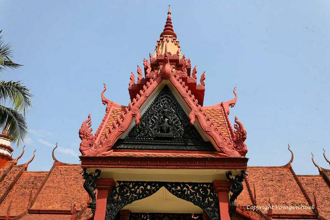 Lavoro Decorazione di artisti cambogiani, Museo Nazionale, Phnom Penh - Cambogia