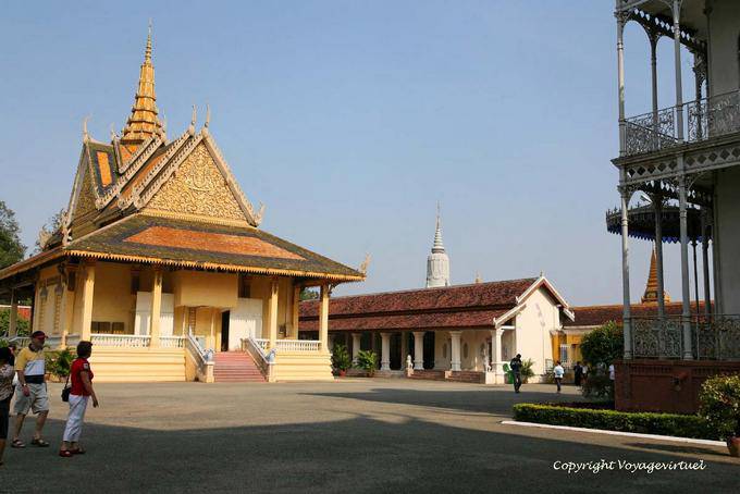 Parte posteriore Phochani del tetto, Palazzo Reale, Phnom Penh - Cambogia