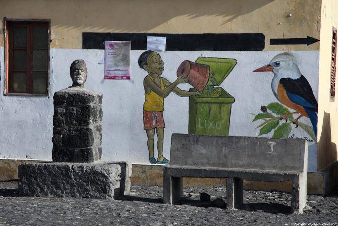 Fogo, Chã das Caldeiras, murale - Capo Verde