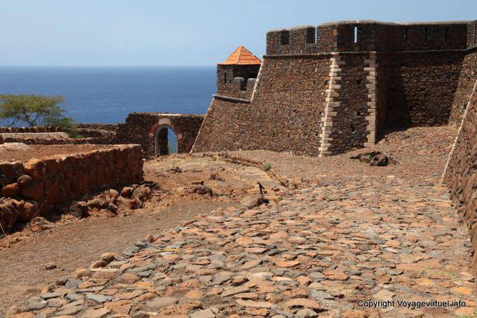 Santiago, Cidade Velha, pareti Fortaleza Real de San Felipe - Capo Verde