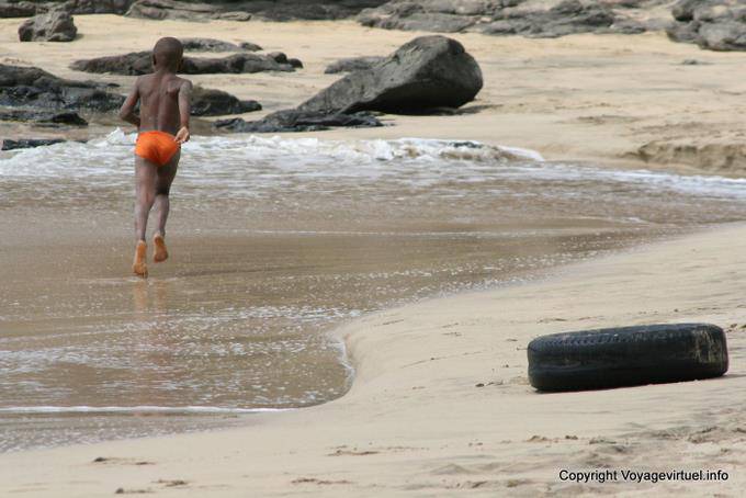 Santiago, Tarrafal, in esecuzione sulla spiaggia - Capo Verde