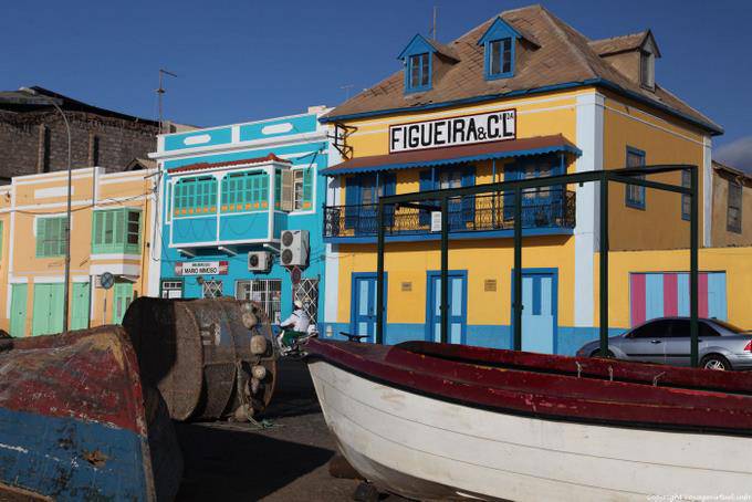 Barche di fronte a Figueira, São Vicente, Avenida Republica, Mindelo - Capo Verde