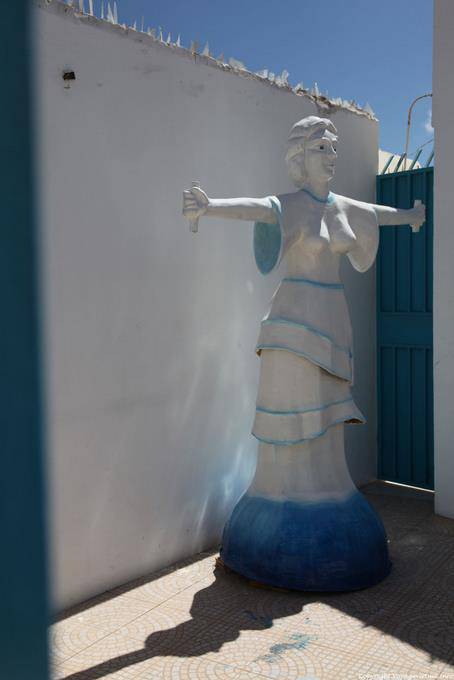São Vicente, Mindelo, cortile donna - Capo Verde