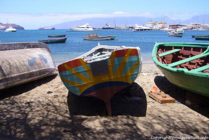 São Vicente, Mindelo pesca barca porto culo - Capo Verde