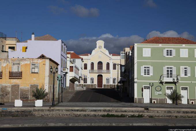 São Vicente, praca Aurelio Goncalves, edificio pubblico, Mindelo - Capo Verde