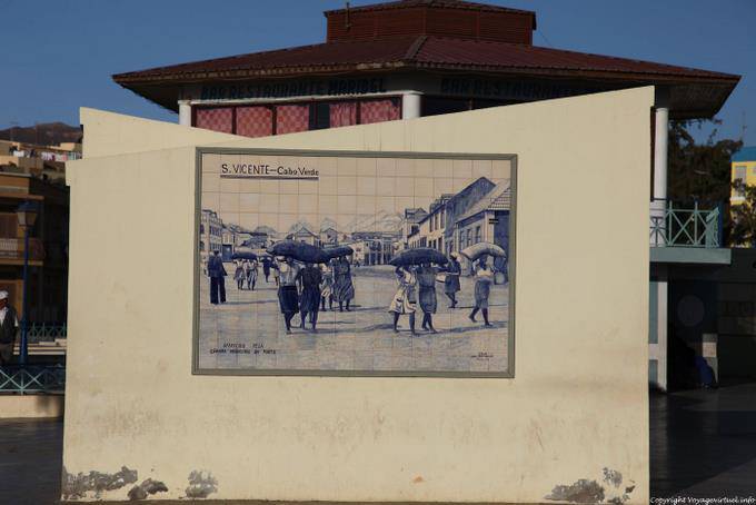 São Vicente, praca Estrela, vecchie piastrelle, Mindelo - Capo Verde