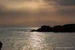 Santiago, Puerto Gouveia, tramonto su Fogo, Capo Verde.