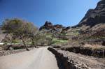 Santo Antão, Cha Igreja strada tra le pareti, Capo Verde.