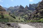 Percorso di montagna, Santo Antão, Lombo Pico Xoxo, Capo Verde.