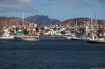 São Vicente, Mindelo, vista generale della città, Capo Verde.