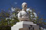 São Vicente, praca Amilcar Cabral, Mindelo, busto Generale, Capo Verde.