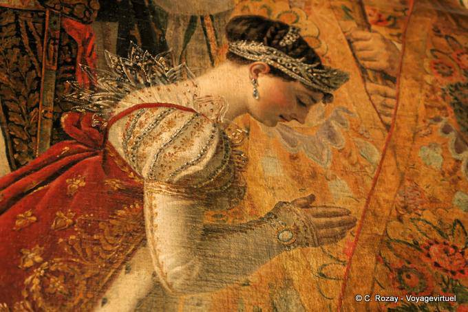 Dettaglio, imperatrice durante la sua incoronazione, Incoronazione Hall, Versailles