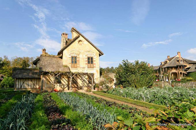 Vista dal orto Moulin, della Regina Amleto, Versailles