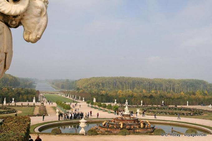 Vista dal Grand prospettiva Versailles