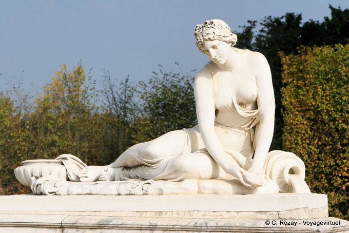 Ninfa Statua in guscio, Antoine Coysevox, Versailles