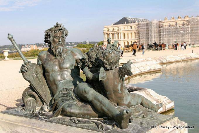 Bronzo Seine da Etienne le Hongre, Nord Pool, Versailles