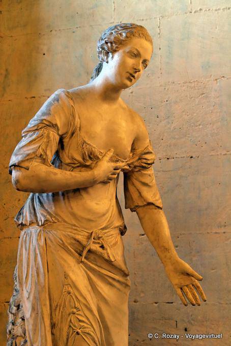 Statua di Madame de Pompadour, Riscaldamento Camera Petit Trianon, Versailles