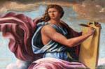 Frammento del dipinto Re David che suona l'arpa Domenichino, Versailles