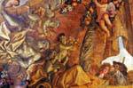 Pittura in dettaglio dimenticato posto a Versailles
