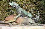 Bronzo cane da caccia e cervi, Versailles