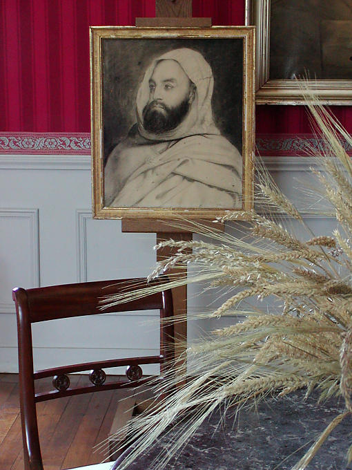 Ritratto di Abd El Kader, cavalletto, Castello di Amboise, Francia.