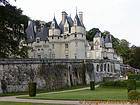 Castello Rigny-Ussé vista dai giardini, Francia.