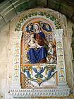Ceramiche policrome della Vergine, Castello di Ussé, Francia.