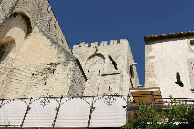 Tour di Saint-Laurent, Palais des Papes, Avignon, Provenza, Francia